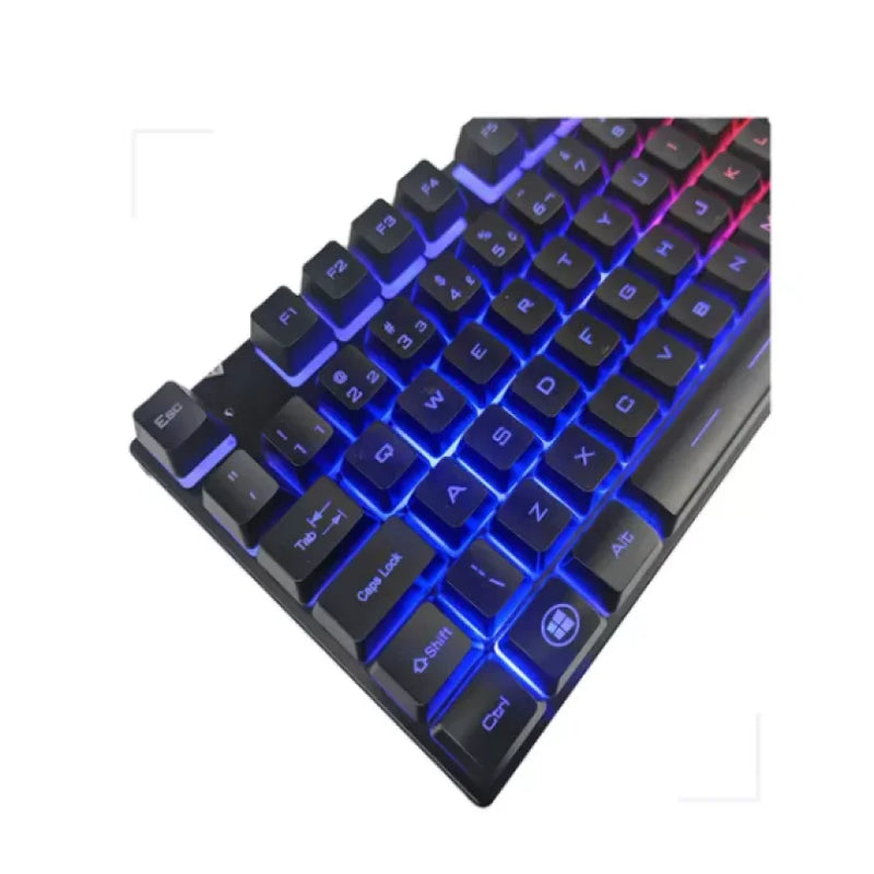 Kit de teclado e mouse gamer Exbom BK-G550 Português Brasil de cor preto